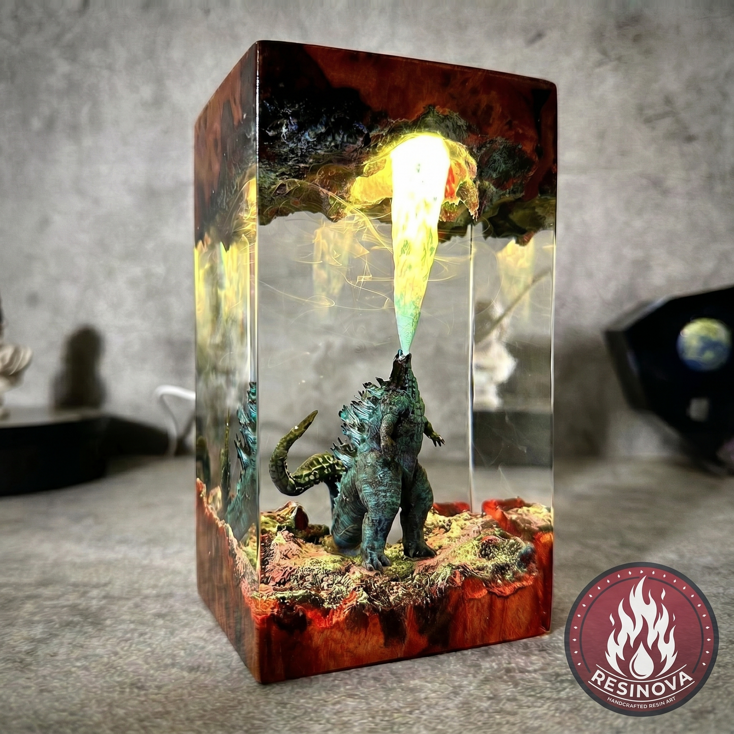 Godzilla Cube Lamp